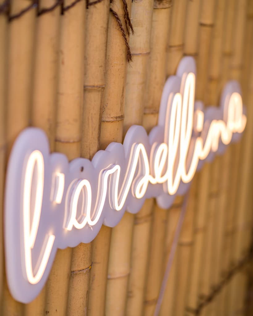 Insegna neon L'arsellina